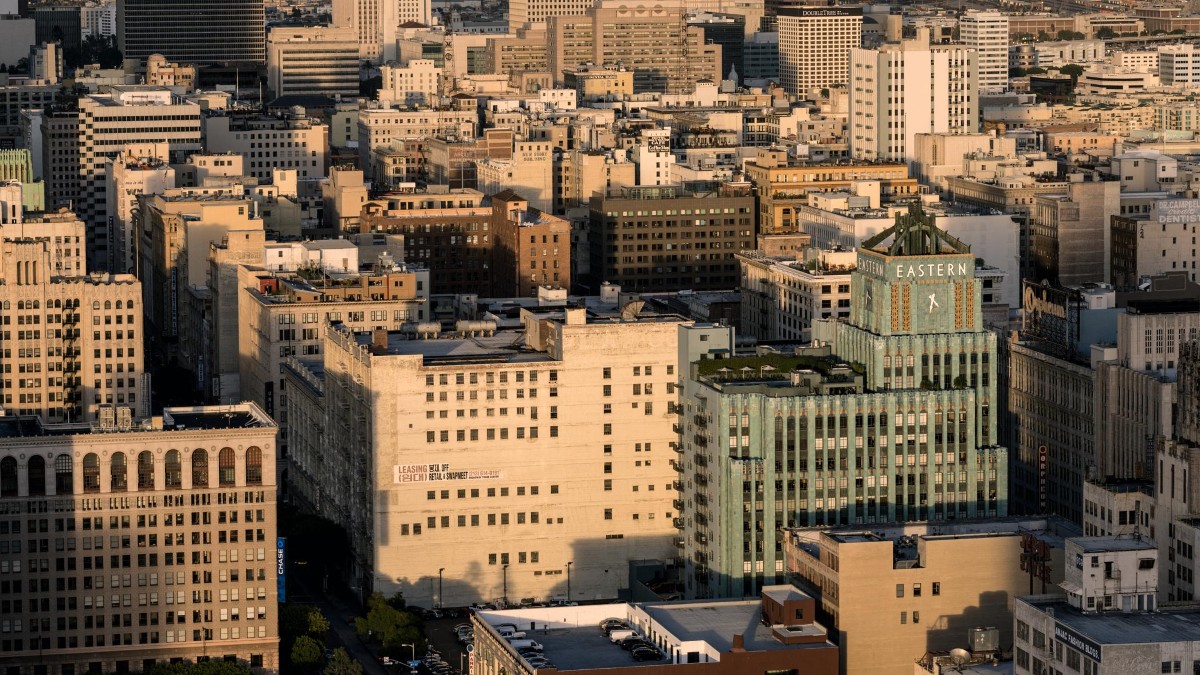 A wide view of Los Angeles.