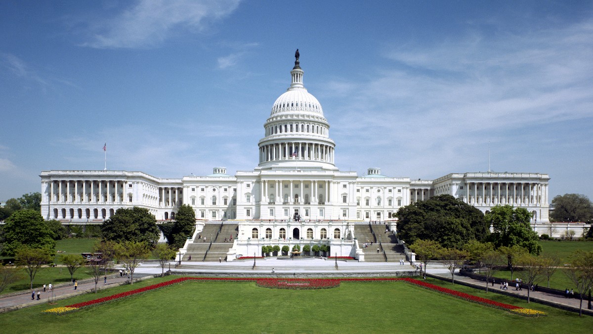 The west front of the United States Capitol in Washington, D.C.